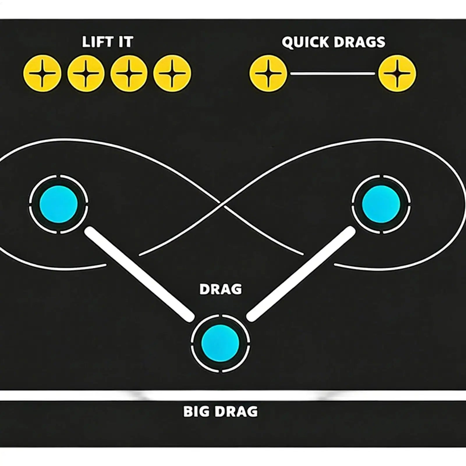 Field Hockey Training Mat Non-Slip Quiet Ball Control Sports Trainer Field Hockey Training Equipment For Indoor Outdoor Home Gym