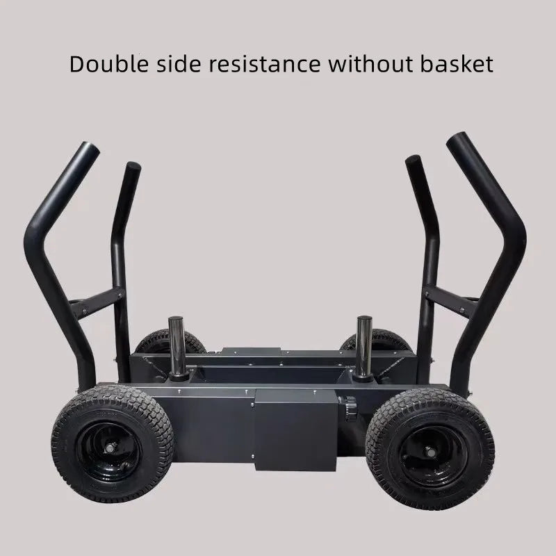 Gym Equipment Tank Sled Wheels Push Pull Plate Loaded Machine Variable Magnetic Tank Car Fitness Tank Power Trainer
