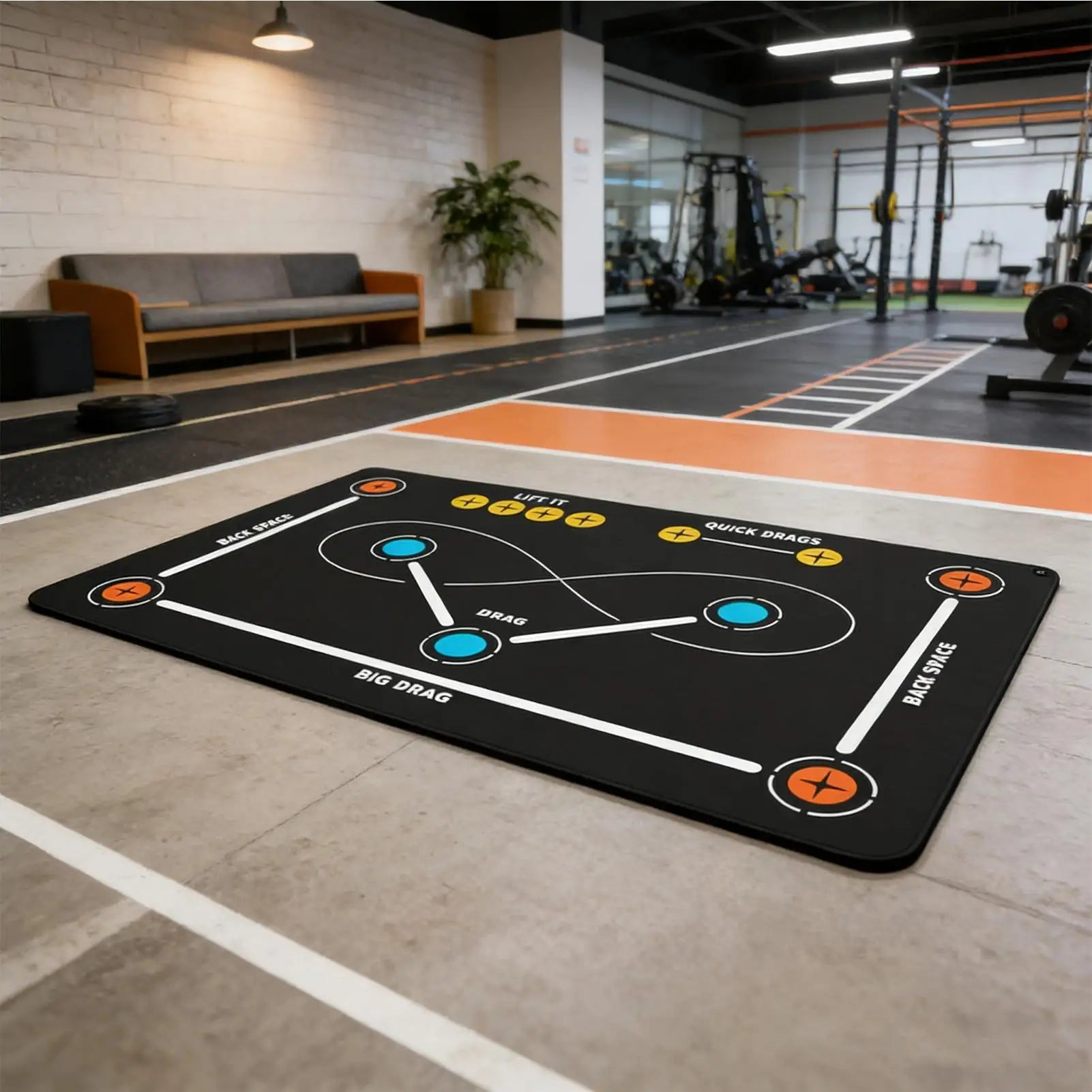 Field Hockey Training Mat Non-Slip Quiet Ball Control Sports Trainer Field Hockey Training Equipment For Indoor Outdoor Home Gym